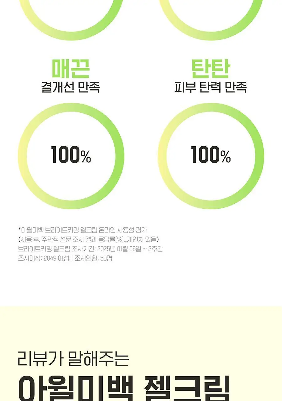 [착색OUT/겨드랑이 톤업] 아윌미백 브라이트카밍 젤크림 상세페이지 5